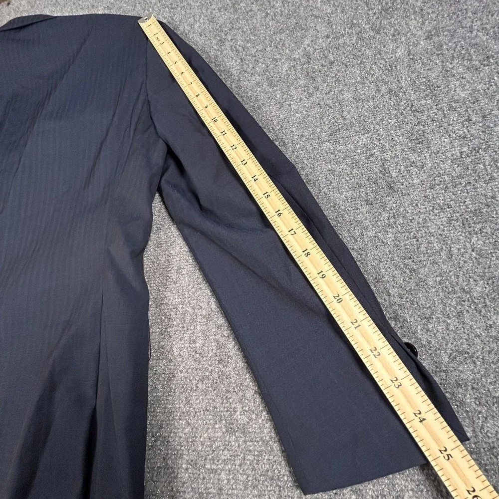 Tiglio Luxe Blazer Mens 40R Navy Blue Wool‎ Slim Fit Fine Italian Cloth Jacket